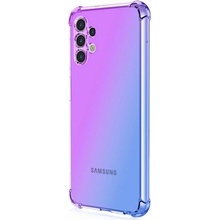 Púzdro TopQ Samsung A13 silikón Shock dúhový fialovo-modrý