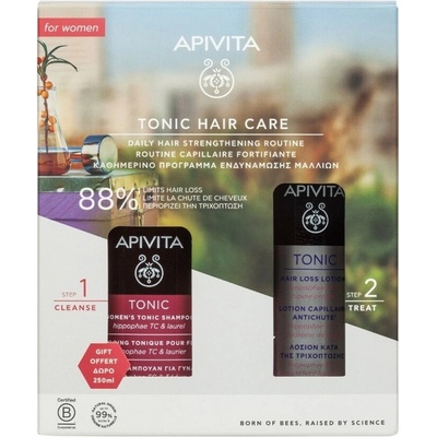 Промо шампоан за жени против косопад + лосион, Apivita Tonic Hair Care for Women Tonic Hair Loss Lotion 150 ml + Gift Women' s Tonic Shampoo 250 ml