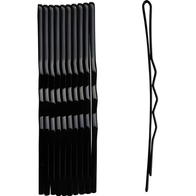 Vlnitá sponka Duko 526B - 6 cm, černá - 10 ks – Zboží Mobilmania
