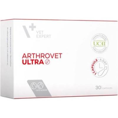 VetExpert ArthroVet Ultra - Добавка с неденатуриран колаген тип II, 30 капсули, Vet Expert - Полша