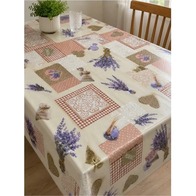 IMPOL TRADE Ubrus PVC 07 20 mx140 cm levandule Provence béžová