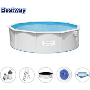 GRE Сглобяем басейн с метална конструкция Bestway 56384, 460x120см (3552839)