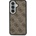 GUESS Калъф Guess - 4G Gold Frame, Galaxy S26, MagSafe, кафяв (3666339613181)