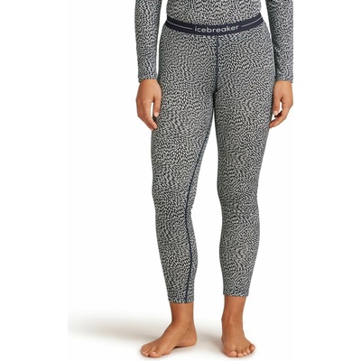 ICEBREAKER Wmns 200 Oasis Leggings Flock AOP Midnight Navy/Snow/Aop