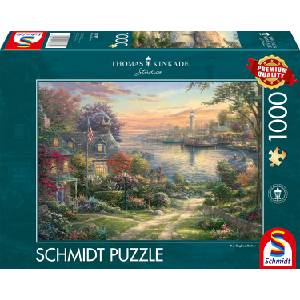 Schmidt Spiele Пъзел Schmidt от 1000 части - Пристанище в Нова Англия (58785)