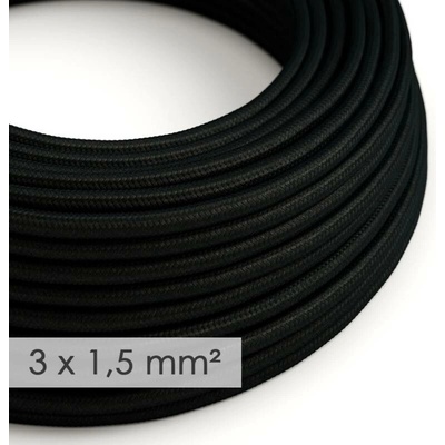 Creative Cables 3x1,5mm² černá 1 m