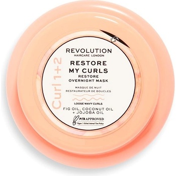 Revolution Haircare My Curls 1+2 Restore My Curls nočná maska pre vlnité vlasy 220 ml