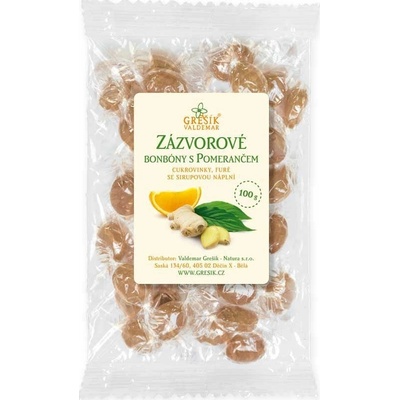 Grešík Zázvorové cukríky s pomarančom 100 g