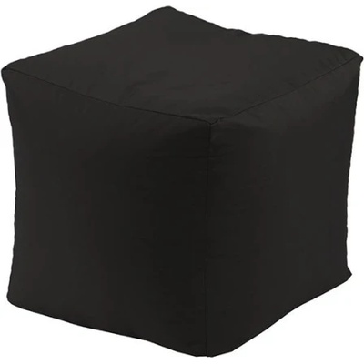 Pufrelax Пуф 130л. , Табуретка Куб XL - Teteron black, Пълнеж от Полистиролни перли, за открито (PUF-G-CXL-TEX-BL)