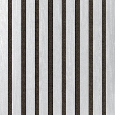 Archo - Akustický panel Design line CPL Bílá pór na černém filcu 2600 x 400 x 21 mm