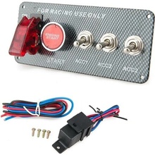 Panel s 4x spínači + tlačítko START, 12V