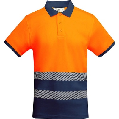 Roly Polokošile Atrio reflexní krátký rukáv pánská Oranžová/modrá 4XL – Zboží Dáma