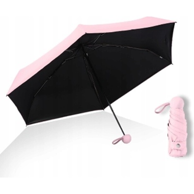 Mini dáždnik #cool_items manuálny skladací dáždnik s obalom ružový