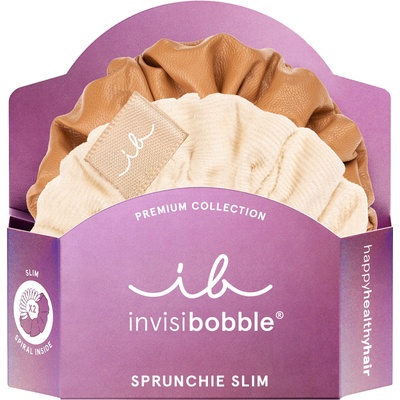 Invisibobble SPRUNCHIE SLIM PREMIUM Creme de Caramel 2ks