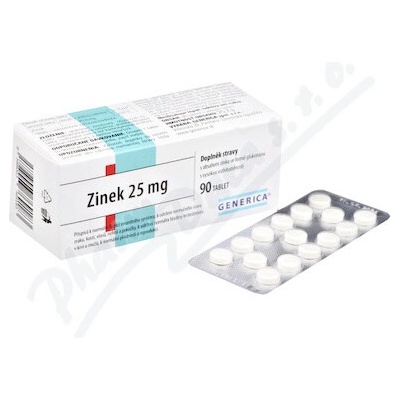 Generica Zinok 25 mg 90 ks