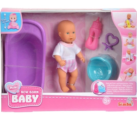 Simba Mini New Born pije a čůrá