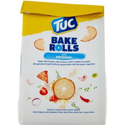 TUC chrumkavé Bake Rolls solené 150 g