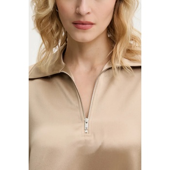 Nanushka Блуза Nanushka MENCIA в бежово с изчистен дизайн NW25RSTP02272 (NW25RSTP02272)