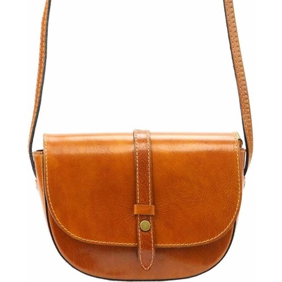 Gregorio 119 dámska kožená taška cez rameno Camel Color Natural Leather