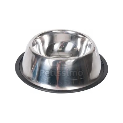 Flamingo метална купичка за кучета със силиконова подметка 16 см - 900 мл