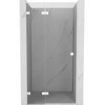 Mexen Lunar L лява отваряема душ врата 100 см, прозрачна, бяла - 834L-100-000-20-00-L (834L-100-000-20-00-L)