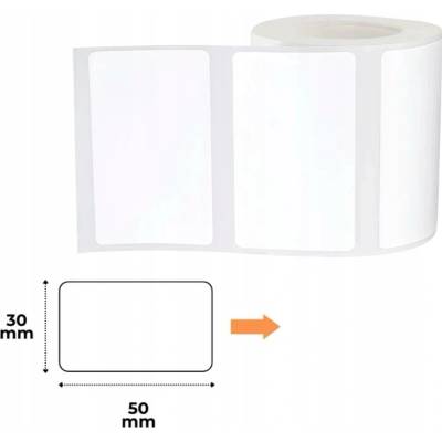 NIIMBOT etikety (role) 50 x 30 mm bílá 230 ks A2A88358101 univerzální etikety