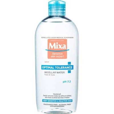 Mixa Optimal Tolerance 400 ml хипоалергенна мицеларна вода за чувствителна кожа за жени