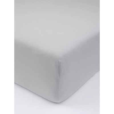 MKLozkoviny.sk Jersey plachta s elastanom světle šedé 60x120