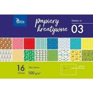 TETIS Creative papers A5/16K set of 3