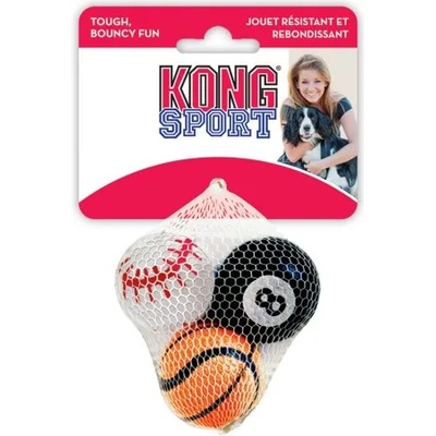 KONG sport balls small - играчка за куче от гума, 3 броя - САЩ - abs3e