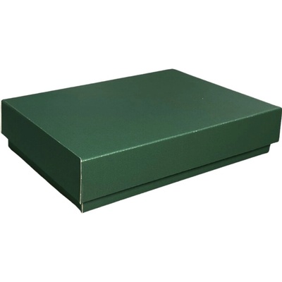 Dárková krabička s víkem 250x150x50 mm, tmavě zelená