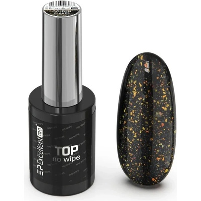 Excellent PRO Top No Wipe Quick Finish With Effect Golden Flakes 11g