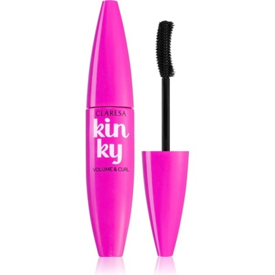Claresa Kinky riasenka pre objem a natočenie rias 01 Deep Black 10 g