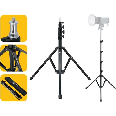LENSBOT ULS-39 - ultra lehký stativ pro světla a jiné příslušenství s 1/4" závitem Univerzální stativ s 1/4" závitem, výška 182 cm – Hledejceny.cz