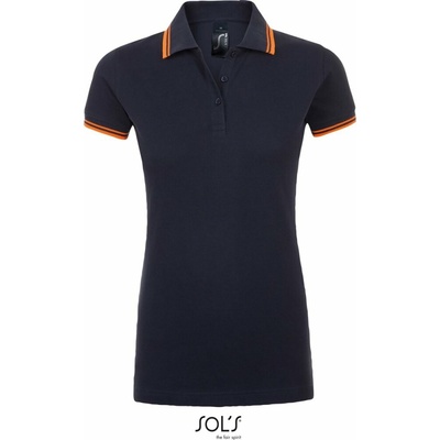 Sols Pasadena Women french navy/neon orange