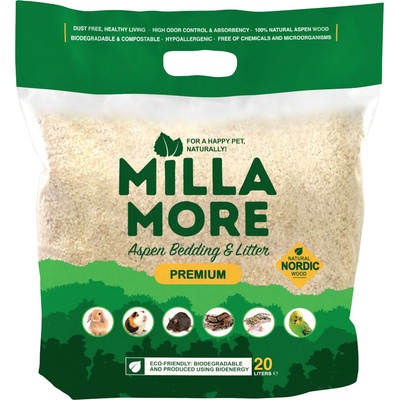 MillaMore Podestýlka hlod. štěpky osika Premium 20 l – Zboží Mobilmania