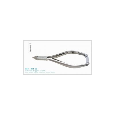 Lexwo kliešte na kožu 12 cm 3 mm typ 104D-3