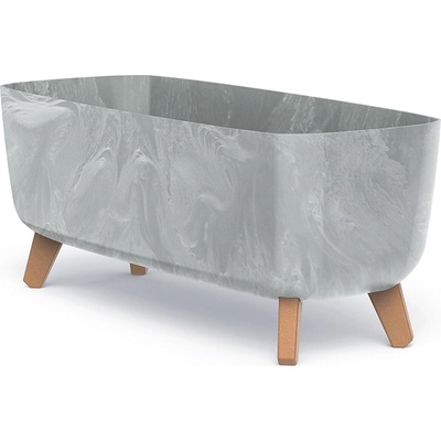 PROSPERPLAST Kvetináč GRACIA CASE BETON EFFECT 58cm sivý