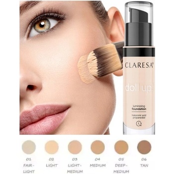Claresa Doll Up! 03 Light Medium Rozjasňující make-up 30 ml