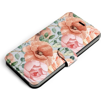 Pouzdro Mobiwear Flip Samsung Galaxy A33 5G - MP02S Pastelové květy