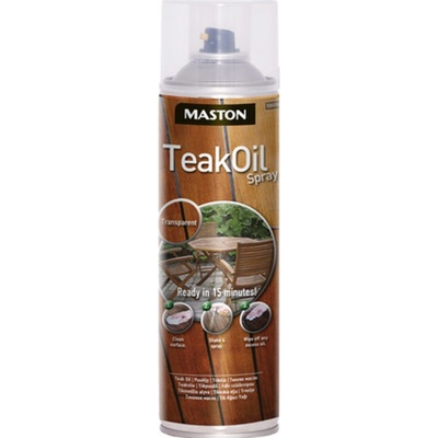 MASTON SPRAY TEAK OIL Teakový olej 500 ml Transparentný