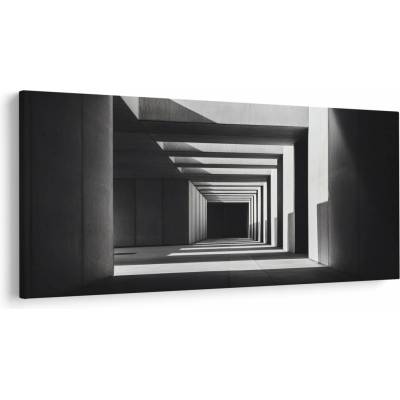 Obraz - Štvorcový tunel, jednodielne 200x100 cm
