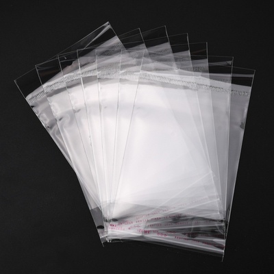 Celofánové sáčky s lepící klopou a otvorem na zavěšení - transparentní - 14 x 8 cm - 100 ks – Zboží Dáma