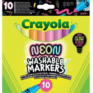 Crayola Измиващи се Маркери: Комплект миещи се маркери - 10 броя (58-7846)