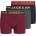 Jack and Jones Детски боксерки Jack and Jones 3 Pack Lichfield Trunks Junior Boys - Burgundy/Grey/Navy
