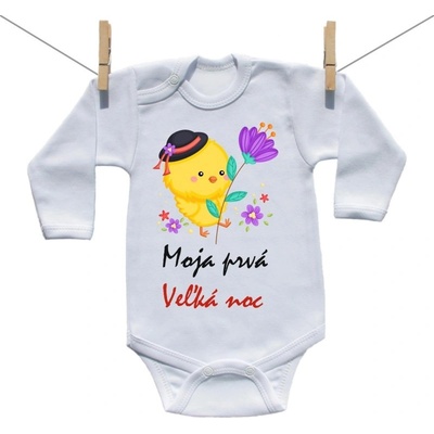 Boodyy Body s dlhým rukávom Moja prvá Veľká noc Chlapec