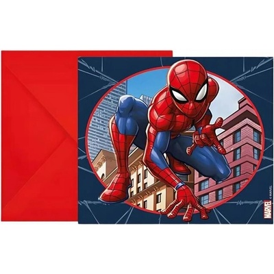 Procos Pozvánky s obálkami "Spiderman Crime Fighter" – Zboží Dáma