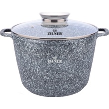 KlönBerg Vysoký Hrniec mramorový s pokrievkou Aroma Knob 6,2 L 24 cm