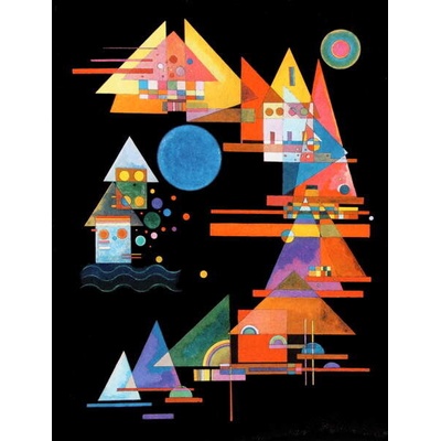 Plagát, Obraz - Points in the curve (1927), Wassily Kandinsky, 30 × 40 cm