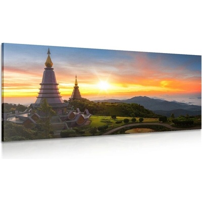 Obraz ranní východ slunce nad Thajskem - 80x40